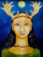 Fantasy - Princess Of The Forest - Oil On Canvas